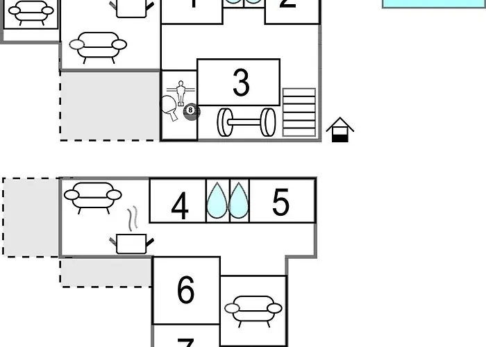 7 Bedroom Cozy Home In Vir